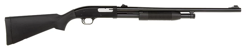 Maverick 88 Slug 12 Gauge 24-inch Pump Shotgun Blued Barrel Black Synthetic Stock Adjustable Rifle Sights