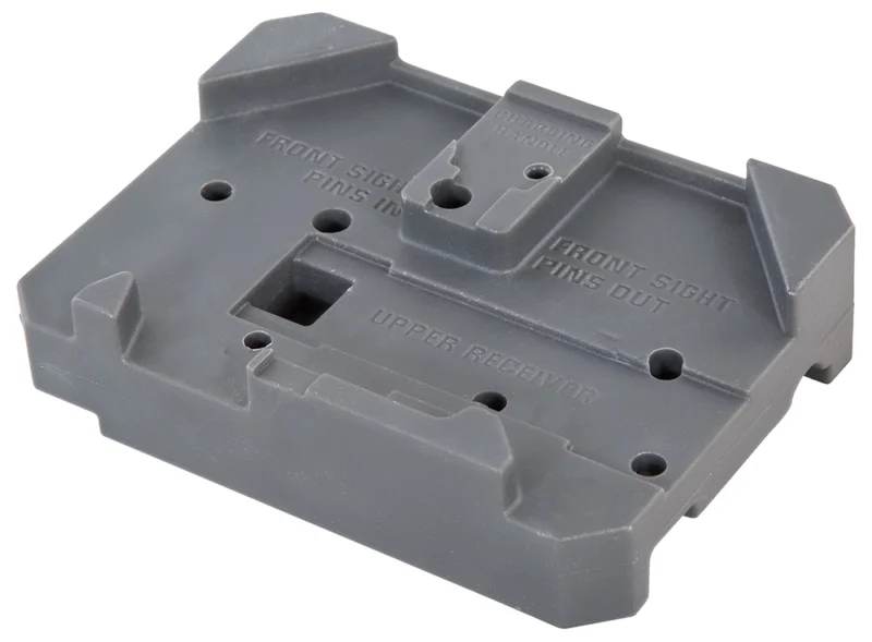 Wheeler 156945 Delta Series gray AR armorer's bench block, gray plastic