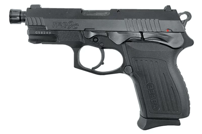 BERSA TPR9C compact 9mm pistol matte black threaded barrel 13-round