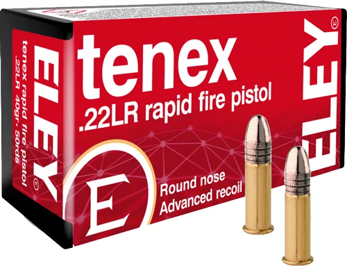 ELEY Tenex Rapid Fire Pistol .22 LR 40 gr RN 50rd box