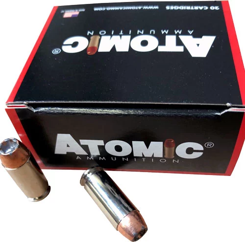 Atomic 10mm 155 grain bonded jacketed hollow point ammunition 20rd box