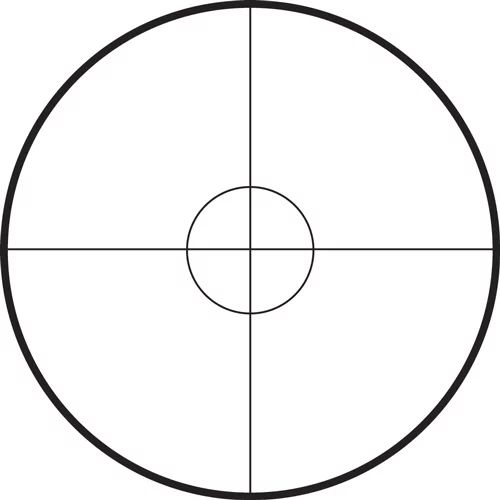 Traditions 3-9x40 muzzleloader scope, circle reticle, 40mm objective, black matte