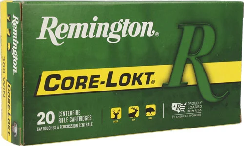 Remington Core-Lokt .308 Win 180 gr soft point 20-count box