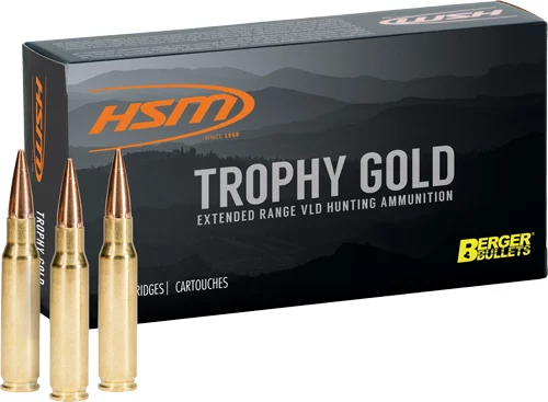 HSM Trophy Gold 30-06 Springfield 168 gr Berger VLD 20rd box