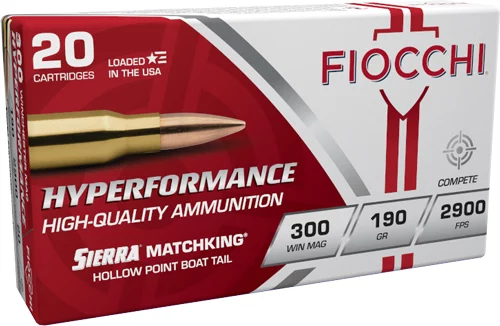Fiocchi 300 Win Mag 190gr MatchKing HPBT 20-round box product image