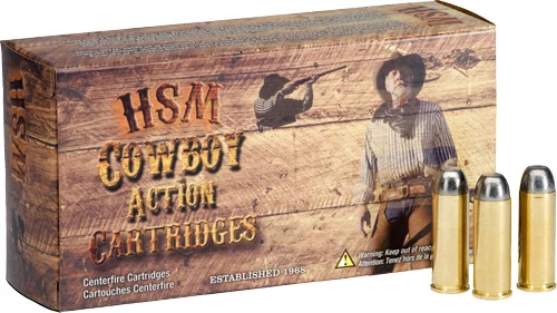 HSM Cowboy Action 30-30 Winchester 165 gr hard lead RNFP ammunition box, 20 rounds