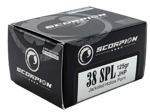 Scorpion Ammo SCORPION 38SPL 125GR JHP 20rd box