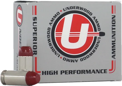 Underwood 45 ACP +P 255gr Hi-Tek coated hard cast flat nose 20 round box