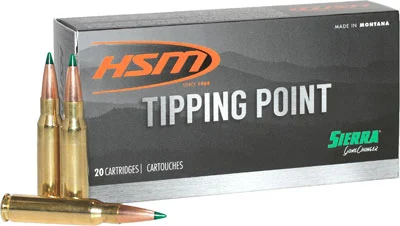 HSM Tipping Point 7mm Rem Mag 165 gr Sierra GameChanger box