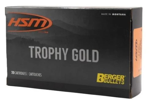 HSM 7MM PRC 168gr Berger match-hunting ammunition, 20 round box