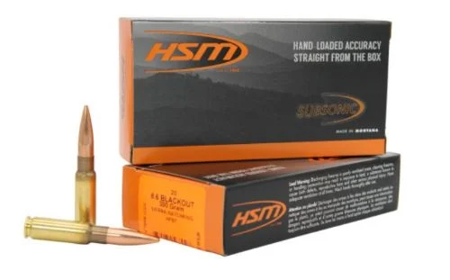 HSM Subsonic Blackout 300gr Jacketed Hollow Point 20rd box