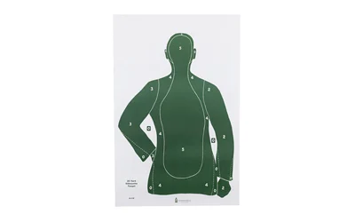 Action Target B21E green silhouette paper target 23 x 35 inches 100 per box