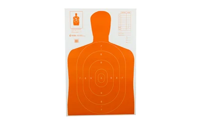 Action Target B27E Orange hanging paper silhouette target 23 x 35 inches 100 per box