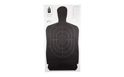 Action Target B27S black and white hanging silhouette target pack, 100 per box