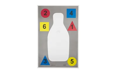 Action Target Anatomy and Command Training paper target 23 x 35 multi-color 100 per box