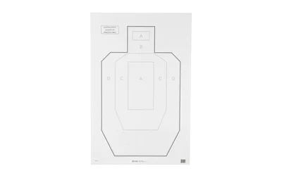 Action Target IPSC/USPSA hanging paper target 23 x 35 black and white, 100 per box