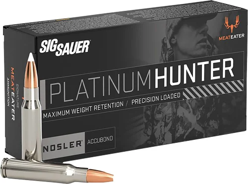 Sig Sauer Platinum Hunter 7mm Rem Mag 160gr AccuBond ammunition 20rd box