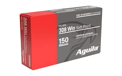 Aguila .308 Win 150 gr InterLock Boat Tail Soft Point 20rd Box