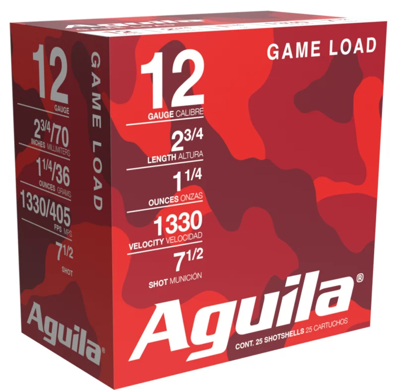 Aguila High Velocity 12ga #7.5 1-1/4oz 2-3/4in 25rd box