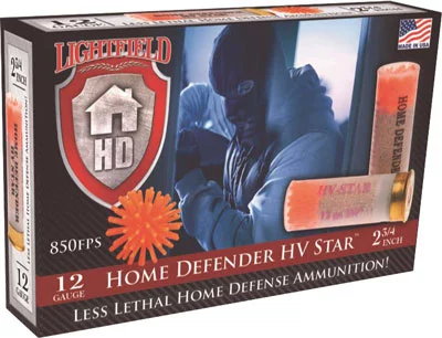 Lightfield 12GA 2.75in High-Velocity Star less-lethal shotgun shells, 5 per box