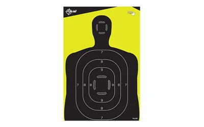 Allen EZ-Aim Splash reactive silhouette paper targets 12x18 5-pack black and yellow