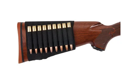 Allen Buttstock 9-Round Rifle Cartridge Holder black nylon, holds nine cartridges