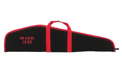 Allen Ruger 10/22 40 inch Endura rifle case black with red trim embroidered logo