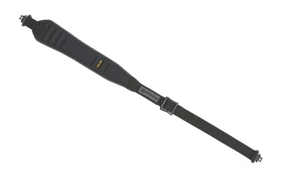 Allen BakTrak Glen Eagle rifle sling black with rubber tread grip and 1.25-inch webbing