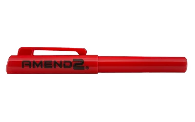 Amend2 G10 Red Self-Defense Tool pen with reinforced G10 construction