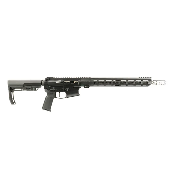 APF Elite LTR .223 Wylde 16-inch carbon fiber barrel AR rifle in black, side profile
