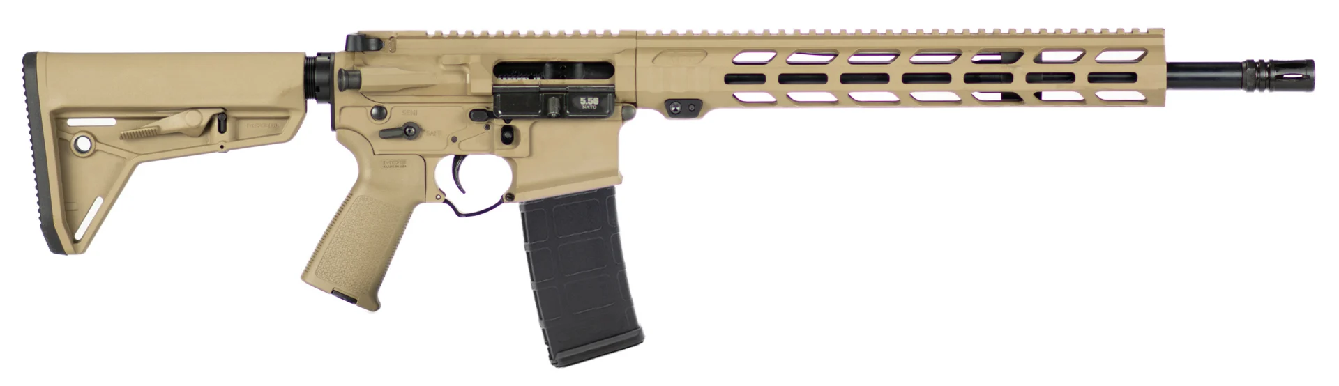 APF Carbine 2.0 rifle FDE, 5.56 NATO, 16-inch barrel, 13.5-inch M-LOK handguard
