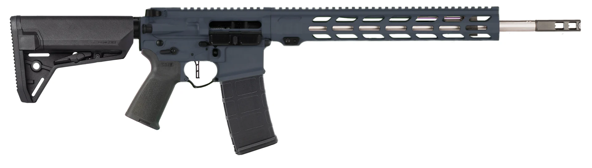 APF DMR 2.0 6mm ARC 18-inch gray rifle with M-LOK handguard and Magpul ACS stock