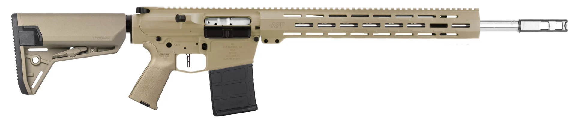 APF DMR 2.0 243WIN FDE 18 M-LOK SL-S semi-auto rifle
