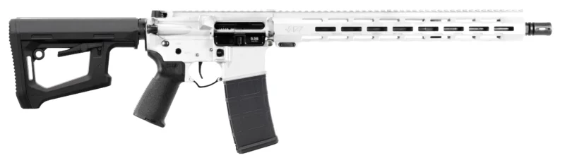 APF Fury 5.56 NATO white Cerakote semi-auto rifle with M-LOK handguard