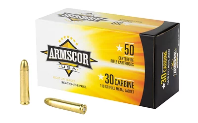 Armscor .30 Carbine 110 gr FMJ 50 round box product image