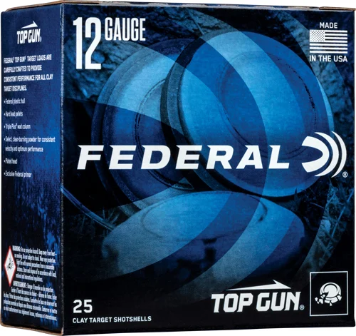 Federal Top Gun 12ga 2.75in 1oz #7.5 lead shot 250rd case