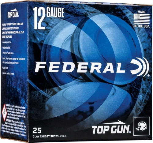 Federal Top Gun 12ga 2.75in 1oz #8 lead shot 25rd box product image