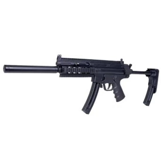 ATI GSG-16 Carbine .22 LR rifle, black, collapsible stock, 22-round magazine