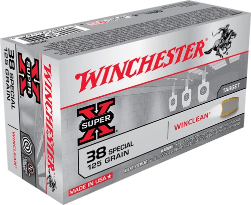 Winchester Super-X .38 Special 125 gr Winclean 50-count box