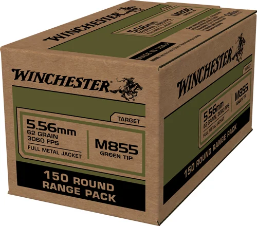 Winchester USA 5.56x45 62gr Green Tip 600rd Case chester USA 5.56x45 62gr Green Tip 600rd Case Ammo