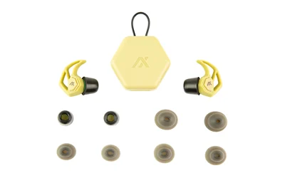 AXIL X30i earplugs Desert Tan with toggle switch and multiple tip options