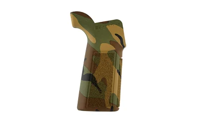 B5 Systems P-Grip 23 Woodland camo AR-15 pistol grip with beavertail