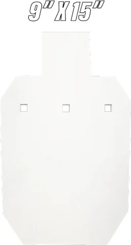 Bash Target AR500 half-size 9x15 steel silhouette target 3/8 inch thick