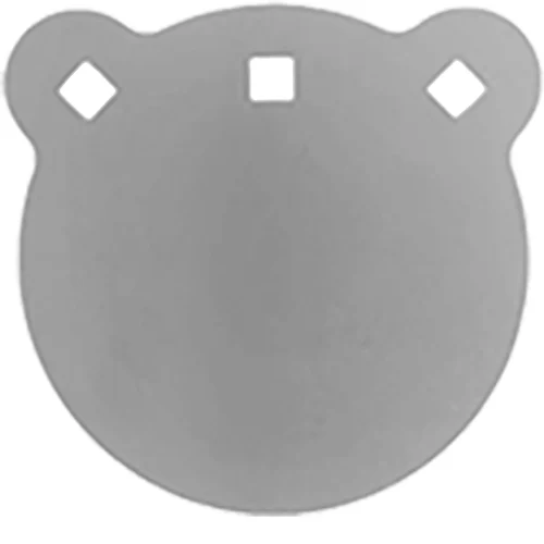 Bash Target Supply AR550 6-inch round steel gong target, laser-cut with three mounting holes