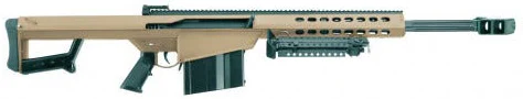 Barrett 82A1 .50 BMG 20 inch fluted barrel rifle in Flat Dark Earth finish