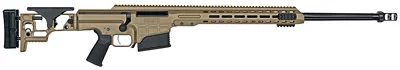 Barrett MRAD .300 Winchester Magnum rifle in Flat Dark Earth with fluted barrel and folding adjustable stock
