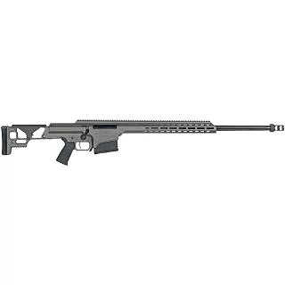 Barrett MRAD SMR 6.5 Creedmoor 24-inch fluted barrel rifle in tungsten gray, side view