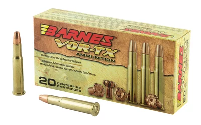 Barnes VOR-TX .30-30 Win 150 gr TSX FN ammunition box, 20 rounds