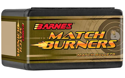 Barnes Match Burner 6mm (.243) 112 gr boat tail hollow point bullets 100 per box