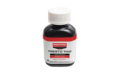 Birchwood Casey Presto Mag 3 fl oz bottle of cold gun blue for steel surfaces